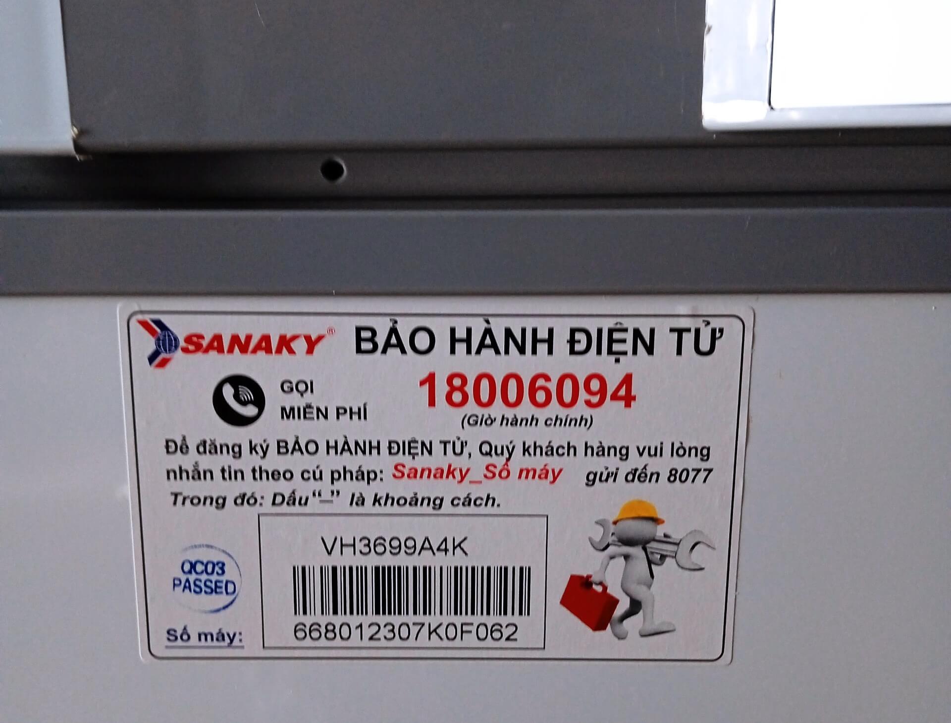 Tủ đông Sanaky Inverter VH-3699A4K 360 lít
