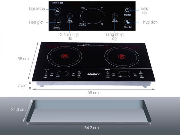 Bếp hồng ngoại Sanaky SNK-201HGW