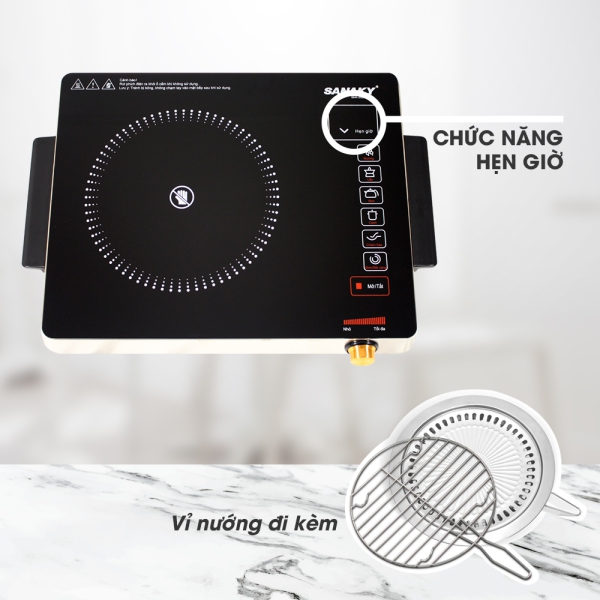 Chức năng hẹn giờ trên bếp hồng ngoại SNK-2525HGN