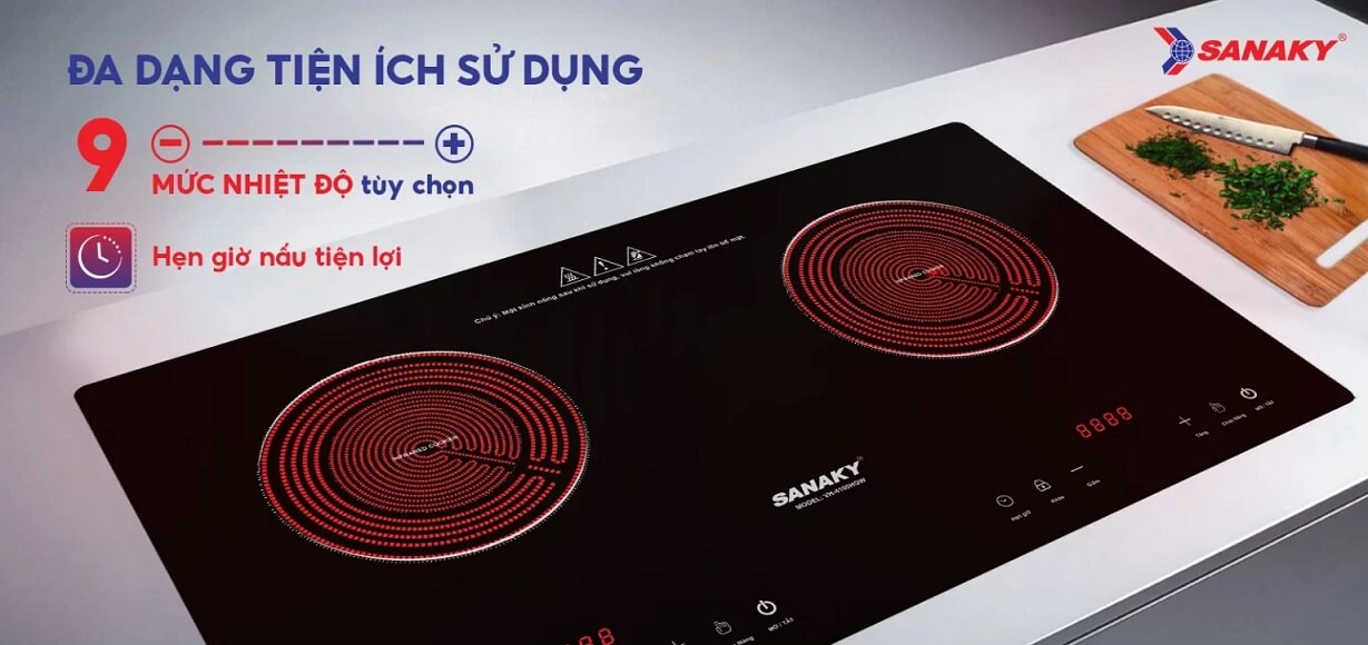 Bếp Hồng Ngoại Đôi Sanaky VH-4100HGW