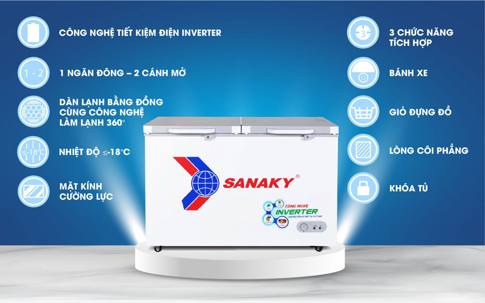 Tủ đông Sanaky công nghệ Inverter