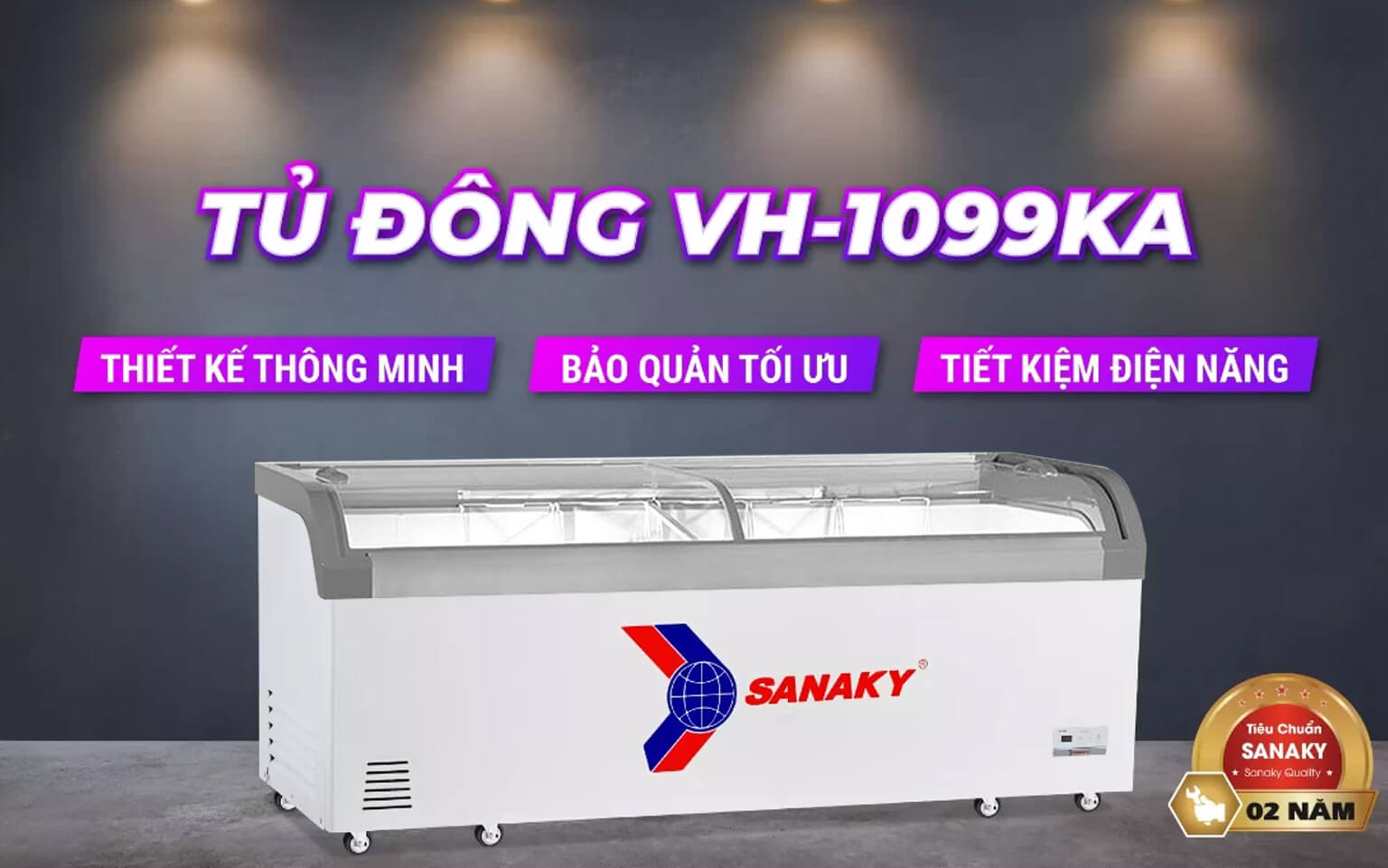 Tủ Đông Trưng Bày Sanaky VH-1099KA 750 lít
