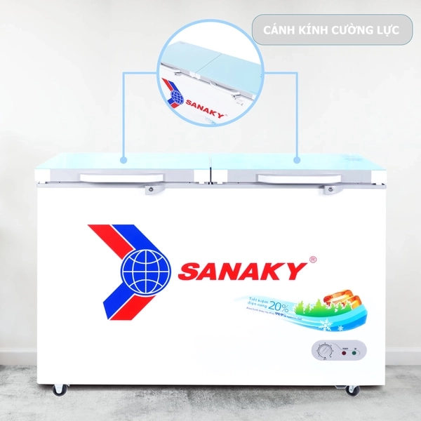 tủ đông sanaky VH 2899A2KD màu xanh ngọc