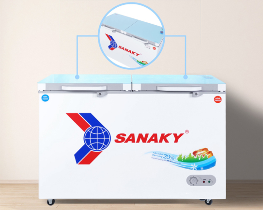 Tủ đông thế hệ mới với thiết kế nắp phủ một lớp kính cường lực độc đáo