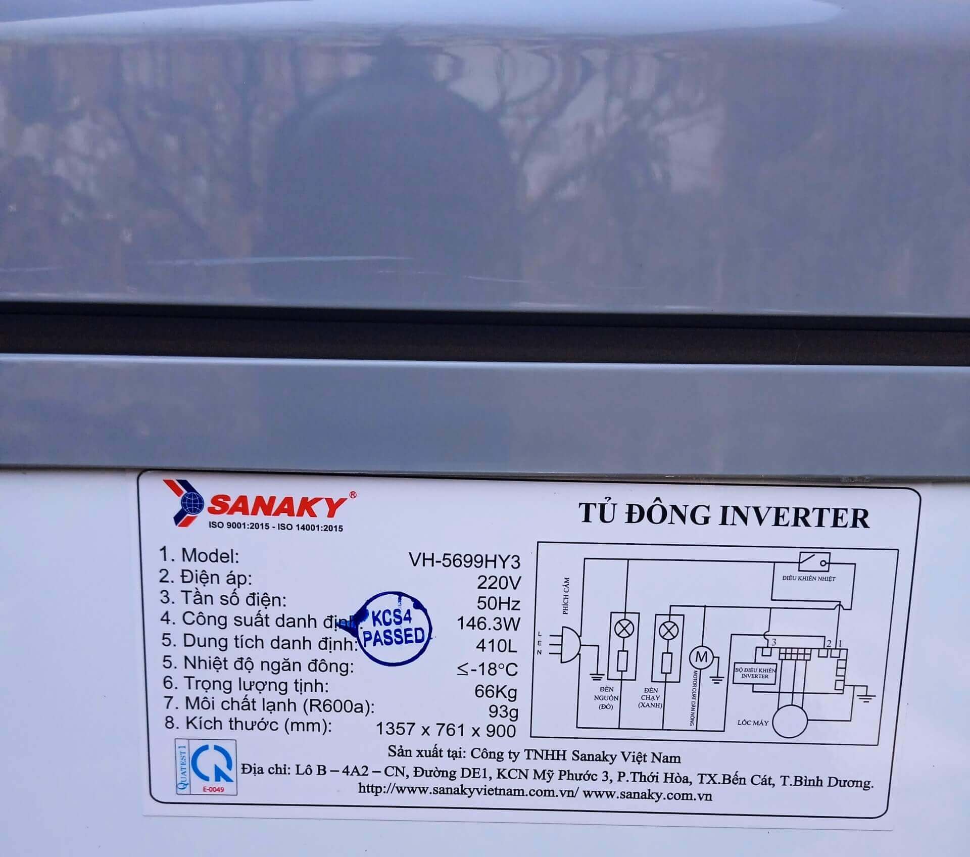 Tủ đông Sanaky VH-5699HY3
