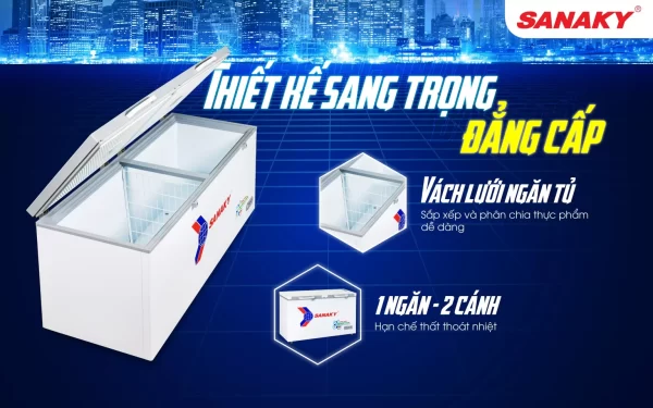 Thiết kế cao cấp tủ đông VH-6699HY4K