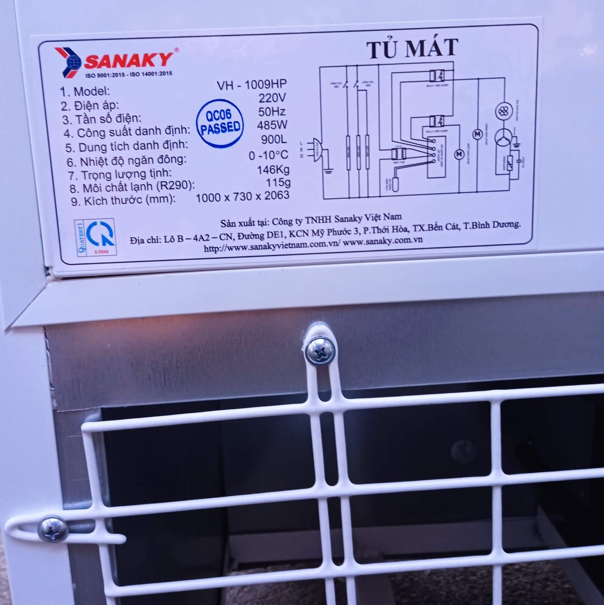 Tủ mát Sanaky VH-1009HP