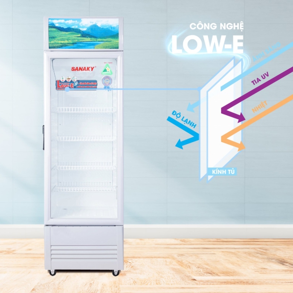 công nghệ LOW-E Tủ mát Sanaky 1 cánh