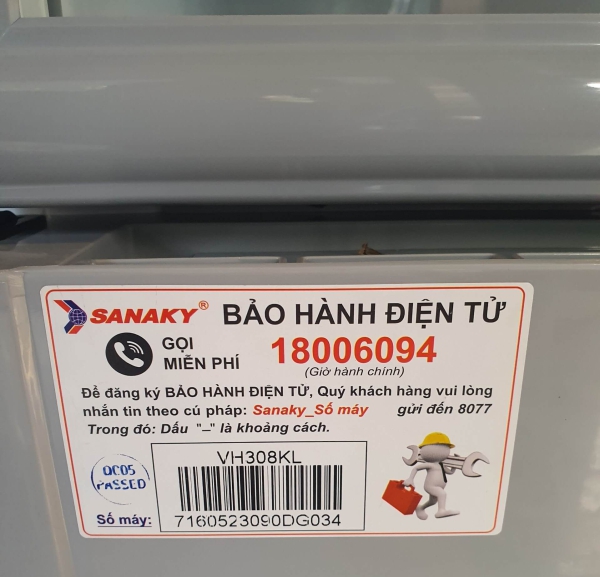 Tủ mát Sanaky VH-308KL 300 lít