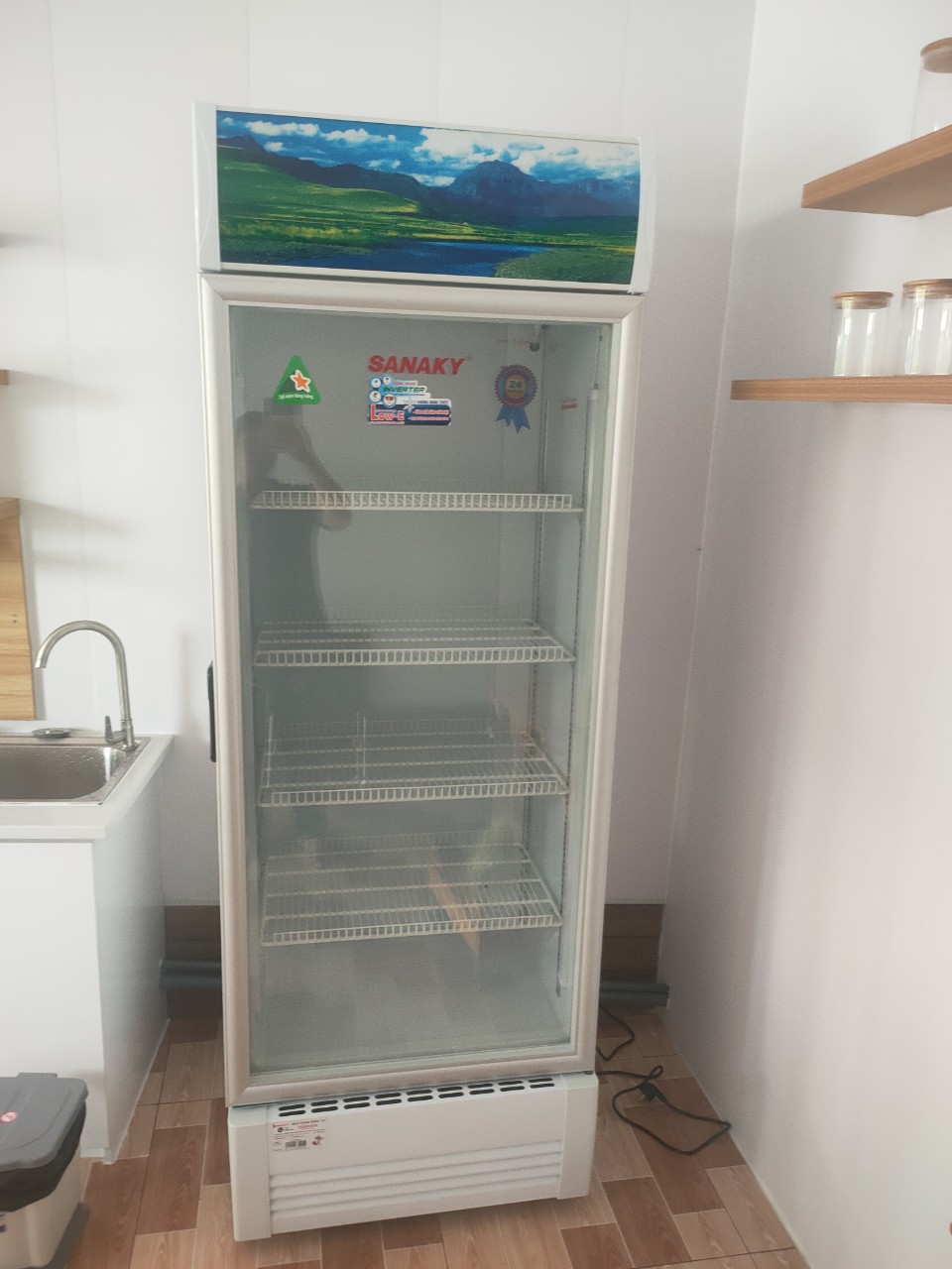 Hình ảnh thực tế tủ mát Sanaky VH-5089K3 480L dàn đồng