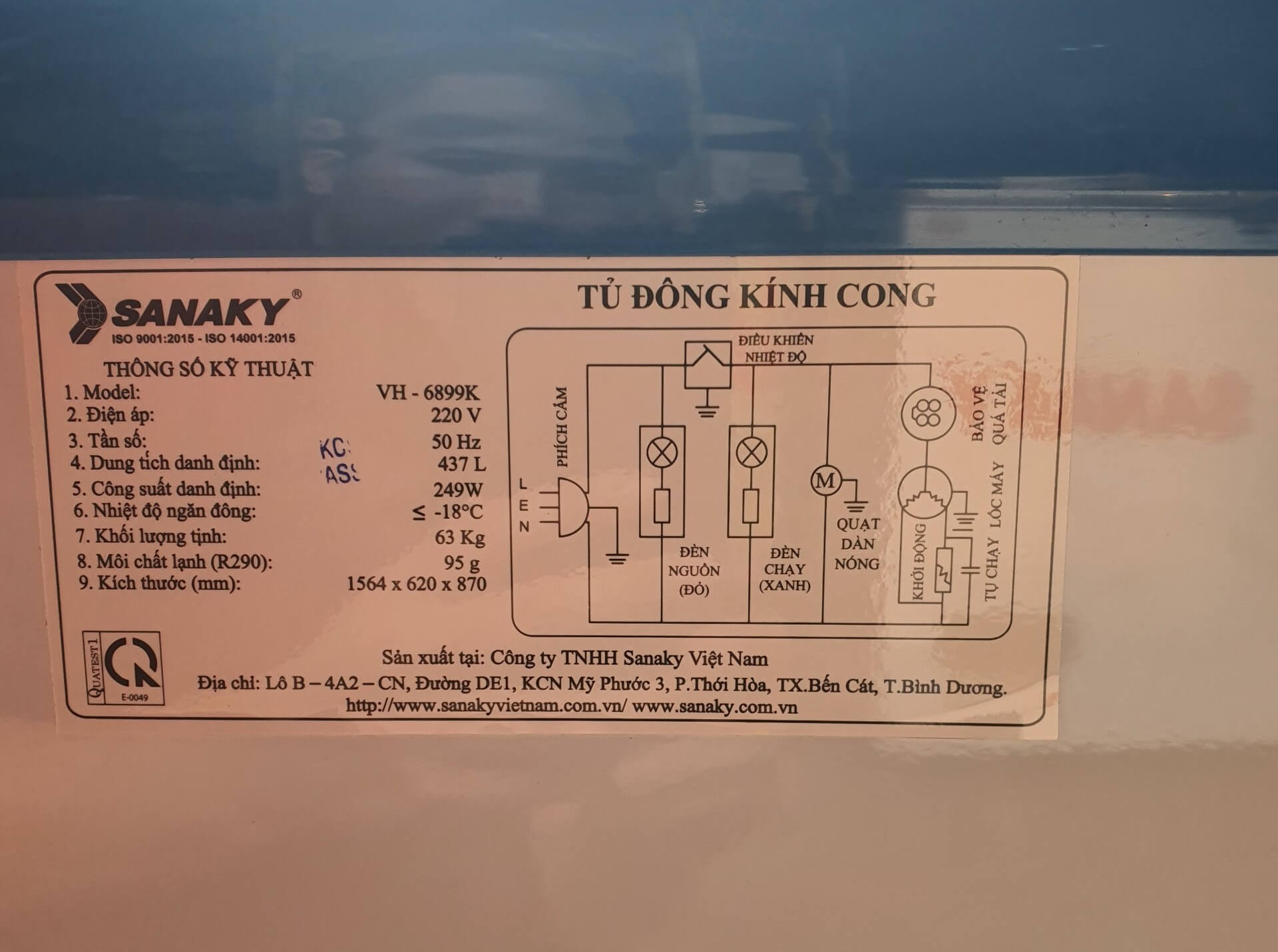 Tủ đông Sanaky VH-6899K