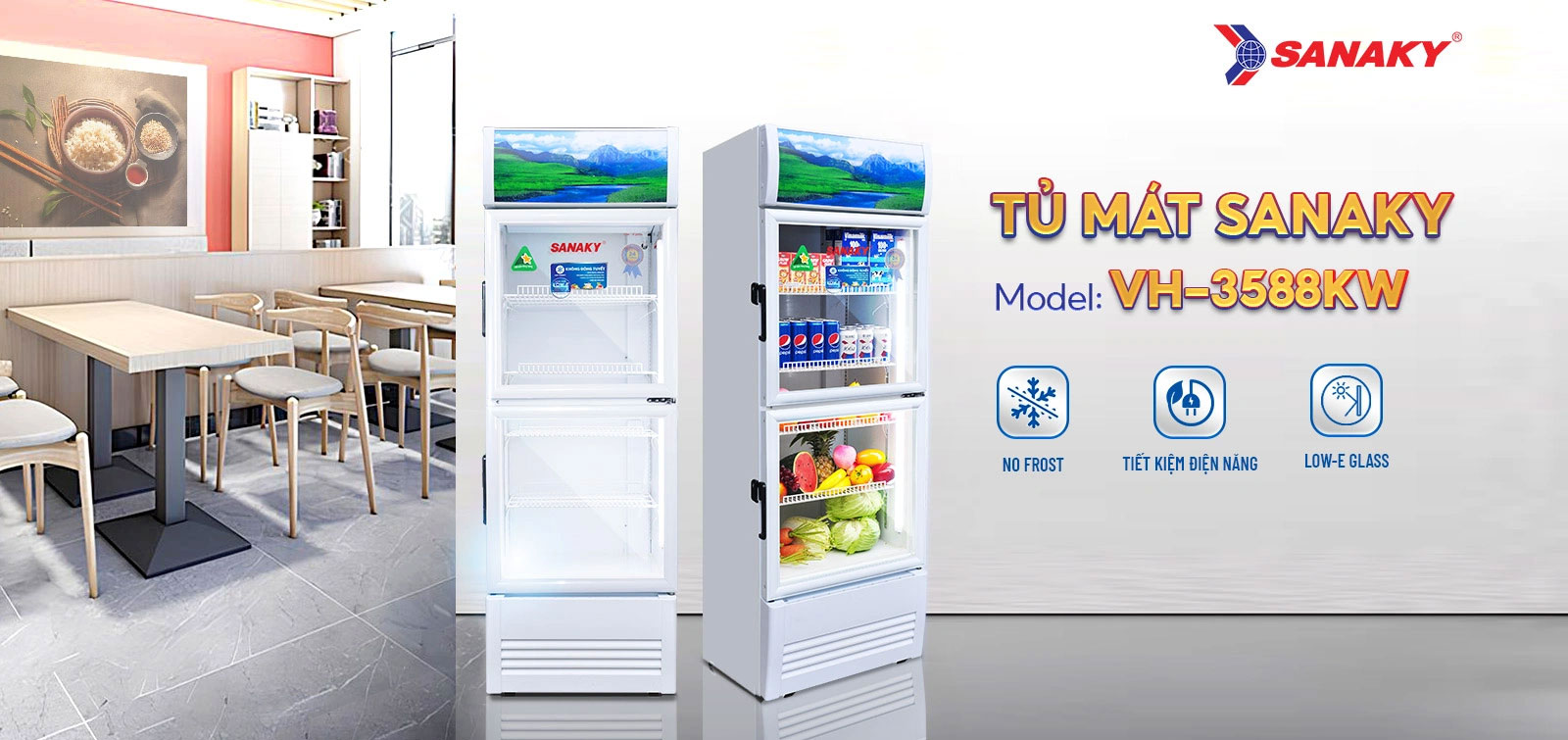 Tủ mát Sanaky VH-3588KW