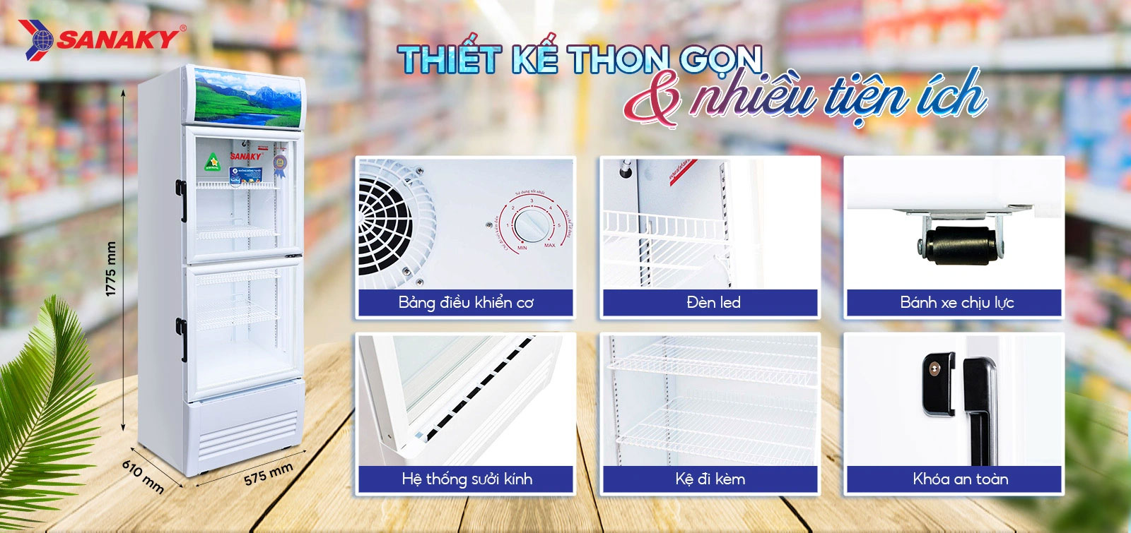 Tủ mát Sanaky VH-3588KW